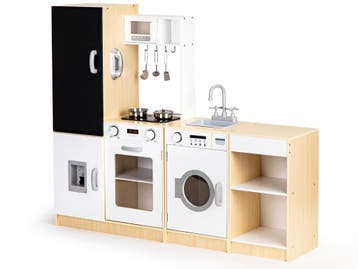 Houten Speelkeuken | Wit/Grijs | A-kwaliteit | Beste Prijs, Kinderen en Baby's, Speelgoed | Playmobil, Ophalen of Verzenden, Nieuw