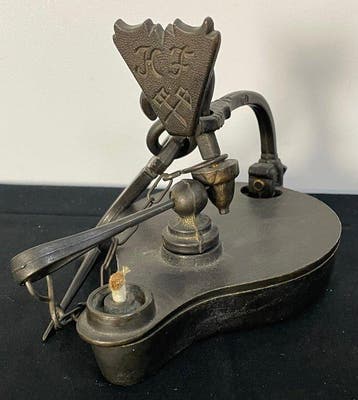 Mijnwerkerslamp - Olielamp - Brons