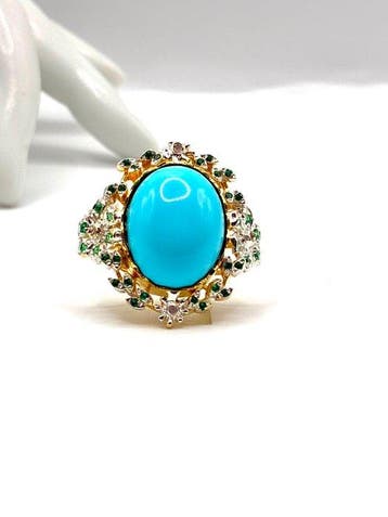 Zonder minimumprijs - Statement ring - 9 kt. Geel goud,