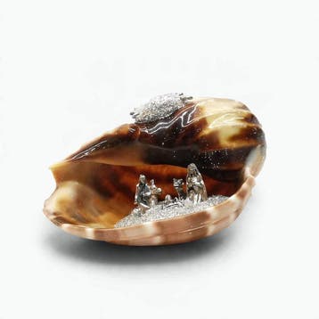 Kerststal - Schelp - Italiaans ambacht