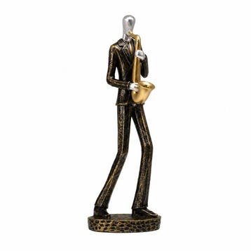 sculptuur, Modern Musician Figurine – Abstract Resin
