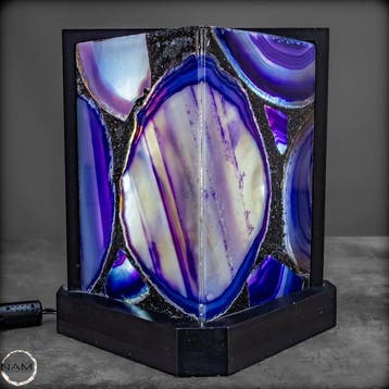 Zeer exclusieve designer-agaatlamp uit Brazilië- 820.44 g