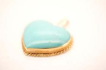 Hanger - 18 karaat Geel goud - Larimar