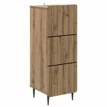 vidaXL Ladenkast Artisanaal eiken 33 x 34,5 x 92 cm Bewerkt, Verzenden, Nieuw