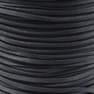2 meter Leer Imitatie Suède Dark Grey (Suede veters), Ophalen of Verzenden, Nieuw, Draad