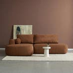 *WOONWINKEL* Hoek Slaapbank Chaise Longue Links Roest-oranje, Verzenden, Nieuw