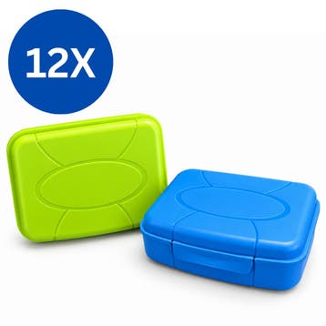 Broodtrommels 1,3 Liter – Set van 12 Stuks – Lunchboxen met, Ophalen of Verzenden, Nieuw