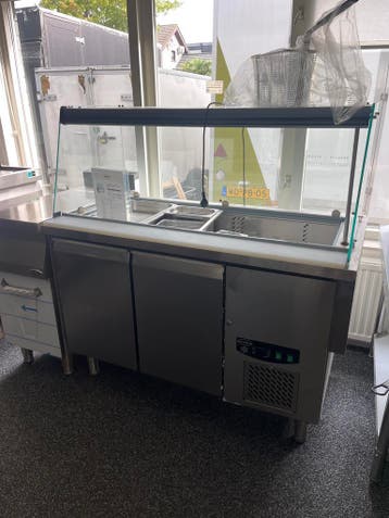 Saladette A met transport krasjes 140cm, Ophalen, Nieuw in verpakking, Koelen en Vriezen