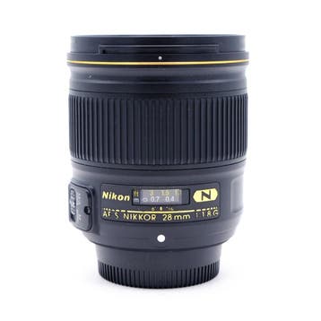 Nikon 28mm F1.8G AF-S Nikkor Objectief (Occasion), Ophalen of Verzenden, Zo goed als nieuw, Groothoeklens