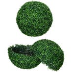 TRUUSK Set van 2 Kunstmatige Buxusballen 50 cm - Plastic Kun, Verzenden, Nieuw