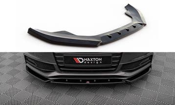 Voorspoiler V.3 Audi A4 S-Line / S4 B8 FL Maxton Glans Zwart, Ophalen of Verzenden, Nieuw