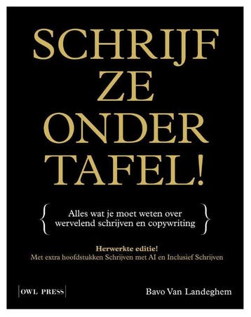 Schrijf Ze Onder Tafel! | Bavo Landeghem | Nieuw, Ophalen of Verzenden, Nieuw, Bavo Landeghem