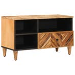 vidaXL Opslagkasten Bruin 80 x 33,5 x 46 cm Massief Mango, Huis en Inrichting, Woonaccessoires | Cd- en Dvd-rekken, Verzenden