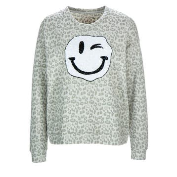 Frogbox • beige trui met smiley • S, Princess goes Hollywood, Bruin, Verzenden, Nieuw