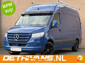 Zakelijke Lease |  Mercedes-Benz Sprinter 315CDI 150PK L2H2, Stof, Gebruikt, Blauw, Mercedes-Benz