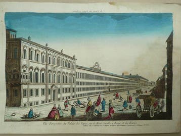 Italië - Rome; Chereau - Vuë Perspective du Palais des Papes, Nieuw