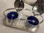 Sauskom - .800 zilver - Antiek zoutset