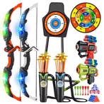 Kinder Boogschiet Set met LED 2 Bogen en Targets, Verzenden, Nieuw
