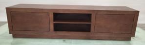*WOONWINKEL* Houten TV-meubel Drie Deurs Bruin, Verzenden, Nieuw
