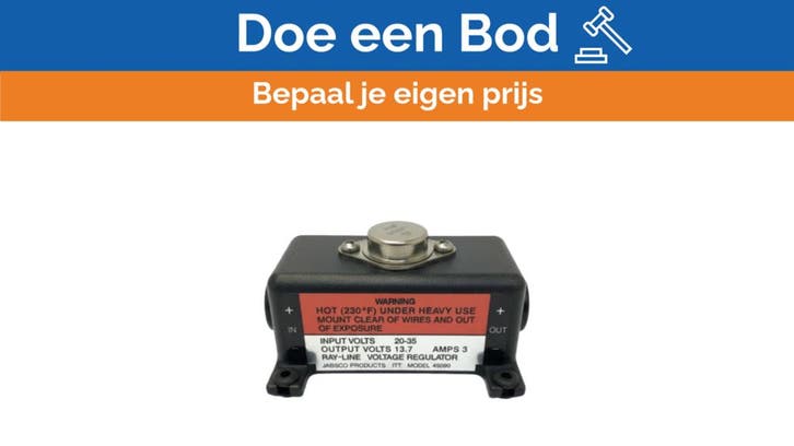 Bieden: Jabsco 45090-0000 Voltage Regulator -, Watersport en Boten, Bootonderdelen, Elektra en Verlichting, Nieuw, Zeilboot of Motorboot