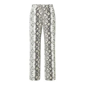 MAC • zwart witte Chiara pantalon • 36, Kleding | Dames, Broeken en Pantalons, Verzenden, Zwart, MAC, Nieuw