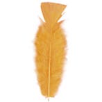 50x Sierveren oranje hobby materiaal 17 cm - Decoratie veren, Verzenden, Nieuw