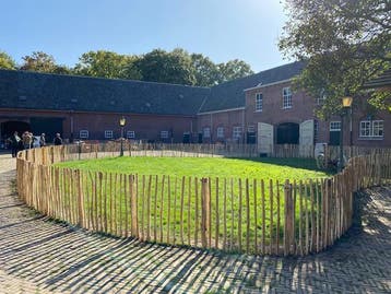 Kastanje hekwerk hout robinia palen afrastering vlechtscherm, Ophalen of Verzenden, Nieuw, Hout, Tuinhek