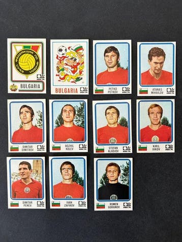 1974 Panini World Cup Munchen 74 Bulgaria - 11 Sticker -, Nieuw