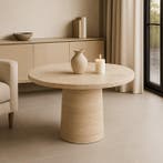 Salontafel - travertijn - rondetafel, Nieuw