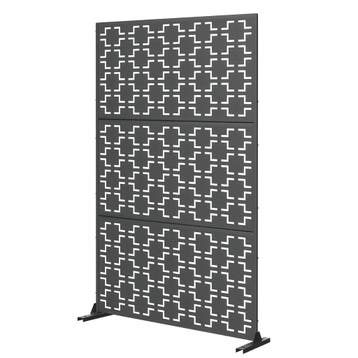 Kamerscherm Basciano tuinscherm 180x90x40 cm antracietgrijs, Verzenden, Nieuw