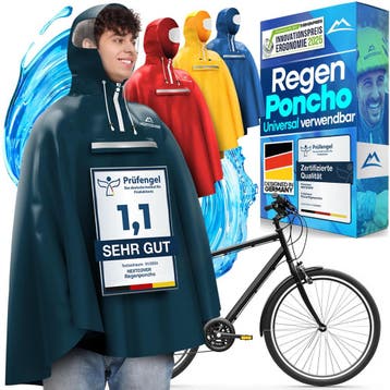 2dekans | Nextcover Regenponcho AquaShield 2.0 - waterdicht, Fietsen en Brommers, Ophalen of Verzenden, Zo goed als nieuw, Nextcover