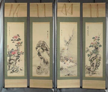 Bloemen en Vogels van de Vier Seizoenen - Met handtekening