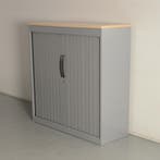 Roldeurkast Drentea - Aluminium - Beuken topblad - 123 x 120, Ophalen of Verzenden, Nieuw