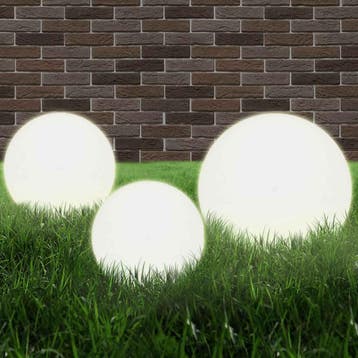 vidaXL 6-delige LED-bollampenset rond 20/30/40 cm PMMA, Verzenden, Nieuw