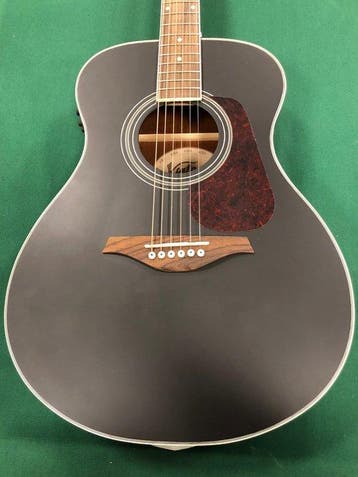 Vintage - Ve 330 folk Black - - Elektro-akoestische gitaar, Muziek en Instrumenten, Nieuw