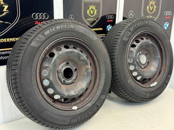 Renault Megane III banden met velgen 195/65R15 bj.2010, Auto-onderdelen, Banden en Velgen, Gebruikt, 15 inch, Banden en Velgen