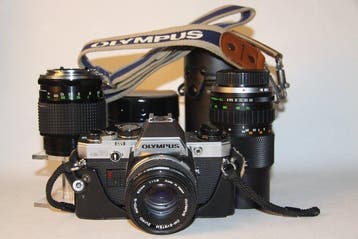 Olympus OM 10 + diverse lenzen | Single lens reflex camera, Nieuw