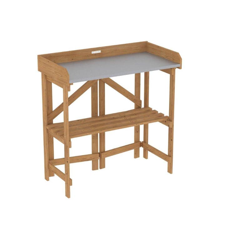 Royal Well Rachel inklapbare oppottafel 89x85x44 cm - hout, Tuin en Terras, Kweekspullen, Nieuw, Verzenden