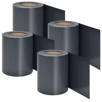 PVC Privacystrips - 4 stuks - Antraciet, Tuin en Terras, Schuttingen, Verzenden, Nieuw