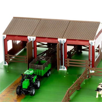 Kruzzel Boerderijset met Dieren en Tractoren - 102-Delige..., Ophalen of Verzenden, Nieuw