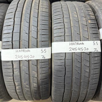 2x 245-45-20 Hankook Zomer 2x 5.5mm €70 Per Band 245 45 20, Auto-onderdelen, Banden en Velgen, Ophalen, Band(en), Personenwagen