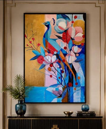 Kiri Aguilera (1982) XL 120 x 90 cm - Majestuoso Pavorreal