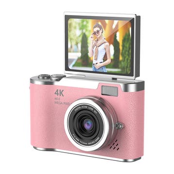 Slimlogy LK007 Pro HD Draaibare Digitale Camera - roze, Ophalen of Verzenden, Nieuw
