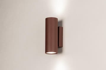 Rietveld Wandlampen - Bruin, Rood - Metaal, Verzenden, Nieuw