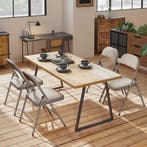 Klapstoelen - Vouwstoelen - Set van 6 - Eettafelstoelen - Ka, Caravans en Kamperen, Verzenden, Zo goed als nieuw