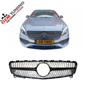 Grille voor A-Klasse W176 | Black Diamond Style | 15-18, Voor, Mercedes-Benz, Nieuw, Ophalen of Verzenden