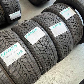 4 x Bridgestone Blizzak LM-32 215-45-16 10BWinterbanden 7mm, Auto-onderdelen, 16 inch, Band(en), Personenwagen, Gebruikt