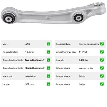 Draagarm Audi A6 RS6 Mild Hybrid quattro (4A5) Van 2019-09 t, Verzenden, Nieuw, Audi