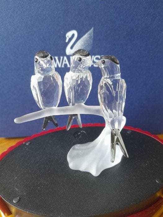 Swarovski - Beeldje - Swallows - 892039 - Box + Certificate, Antiek en Kunst, Curiosa en Brocante