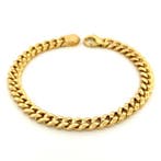 Vieri - Armband - Solid Cuban Link - 18 karaat Geel goud, Nieuw